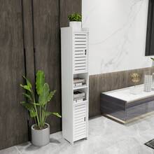 Bathroom Vanity Unit, Storage Unit, Bathroom Furniture, Multi-Purpose Storage For Living Room, Kitchen, Dining Room, White - White - View 9