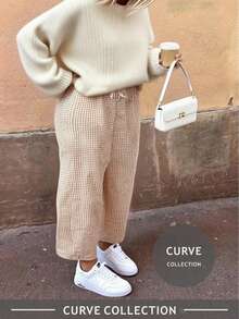 Quần kẻ caro cỡ lớn Xuân/Hè 2026, quần đi biển phong cách Bohemian, phong cách lễ hội âm nhạc Ibiza, phong cách ngày đua ngựa Derby. - Màu Hồng baby - Xem 12