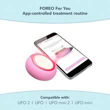 FOREO  UFO Activated Facial Mask For Dry Dehydrated Skin 7 Pack Moisturizing And Antipollution Hyaluronic Acid And Red Algae Clean Formula Crueltyfree Compatible With All UFO Devices - Make My Day+1.47盎司(1包) - 查看 5