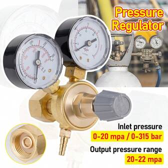 Argontryckreduceringsmätare Argon CO2-mätare Tryckreducerare Mig-flödesmätare Styrventil Dubbelmätare Svetsregulator