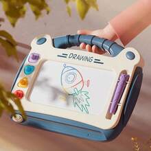 Children's Cartoon Drawing Board, Baby Puzzle Magnetic Writing Board Toy, Graffiti Magnetic Drawing Board Montessori Toy - Multicolor - View 5