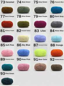 1pc 5-Ply Milk Yarn, Crochet Knitting Thread, Suitable For DIY Weaving Bags, Scarves, Hats, Sweaters, Dolls, 50g/Pc - Multicolor - View 7