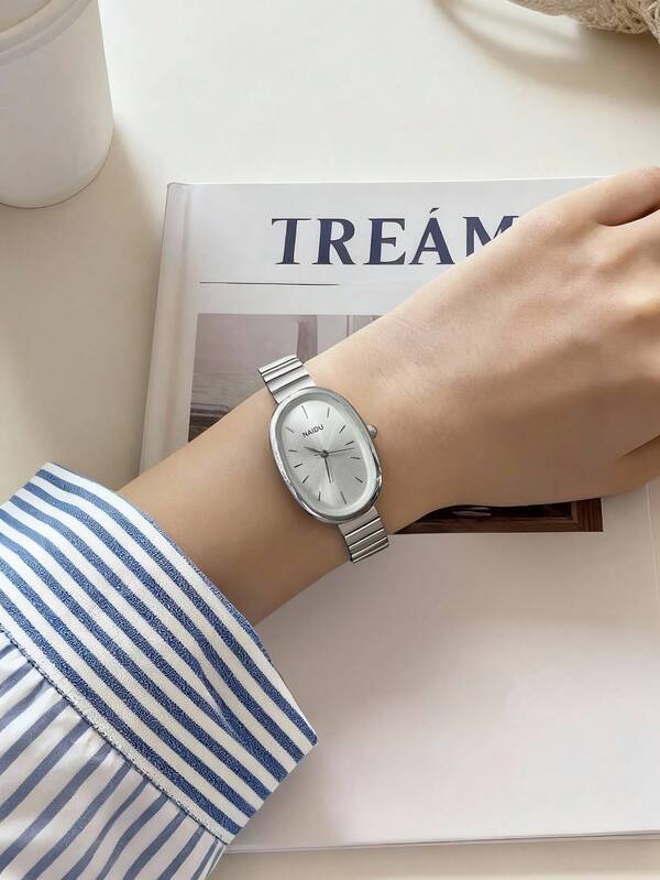 1pc Vintage Elegant Quartz Watch For Women, Versatile And Suitable For Daily Decoration