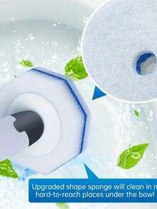 Toilet Cleaning Wand Refills, Counts Upgraded Material Disposable Toilet Cleaning Wand Heads BrushCompatible With Much Wands, Apartment Essentials, College DormEssentials - Multicolor - View 8