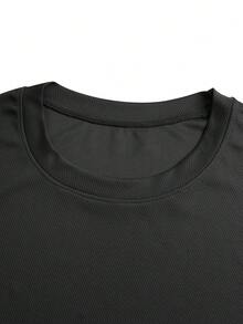 Muscle Man & Gym & Sleeveless Tank Top T-Shirt, Lifting Weights Running Casual Wear - Black - View 4