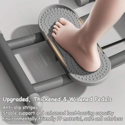 Thigh Strength Trainer, Ski Machine For Home Fitness, Legs Workout Machine With Silent Sliding &Amp; Foldable Design,...