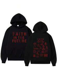 Faith In Future 2024 Concert Hoodie Men Fashion Vintage Hooded Sweatshirts Harajuku Aesthetic Oversized Hoodies Unisex KGWT - Black - View 7
