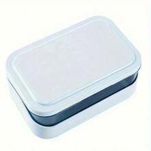1pc Simple Soap Dish Drain Soap Tray Plastic Rectangular Soap Holder Soap Holder Bathroom Minimalist Soap Storage Rack Bathroom Accessories - Gray Blue/soap Box - View 7
