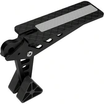 Car Door Step, SUV Rooftop Tent Van Storages Boxs Campervan Step Platform Ladder Universal Kit With  Hammer Foldable Door Hook On Stand Pedal With  Hammer, Load 400 Lbs Black