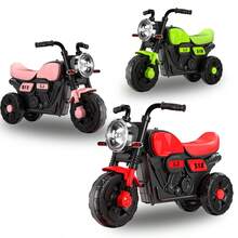 Esta motocicleta eléctrica infantil cuenta con efectos de sonido y luz ajustables mediante control remoto, es apta para niños a partir de 3 años y puede utilizarse para la educación infantil temprana. Además, incorpora atractivas luces LED. - Rosa - Ver 4