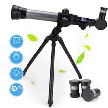 High-Resolution Refracting Telescope For Astronomy - Entry-Level Model With Tripod And 20-40x Magnification