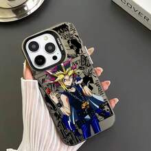 Funda de Teléfono Plateada Mate, Apple, Comic de Duel Monsters, 17, 16, 15, 14, 13, 12, 11, Plus Pro Max - YA3603JMH - Ver 6