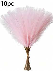 10/20/30/40 Pcs Artificial Cattail Grass, 21.27 Inches (54 Cm) Tall. Fluffy Silk Artificial Cattail Grass Flowers. They Are Bohemian Style Decor. Suitable For Valentine's Day, Mother's Day, Spring Home, Living Room, Kitchen, Wedding, Vase Decoration - Pink - View 6