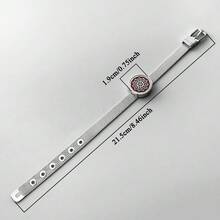 1 Pc The 12 Chinese Zodiac Animals Stainless Steel Aromatherapy Bracelet Diffuser Jewelry Adjustable Essential Oil Diffuser Perfume Bracelet Strap Bracelets - Silver - View 6