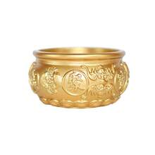 畅销黄铜风水招财罐，装饰黄铜招财罐，黄铜工艺品，饰以金沙双鱼五福风水罐 - 彩色 - 查看 12