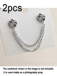 2 piezas Botones con forma de rosa para acortar las patas del pantalón, diseño de cierre con botón oculto para evitar que el pantalón se arrastre por el suelo, impermeable, portátil, duradero, adecuado para vaqueros y pantalones casuales - Multicolor - Ver 12