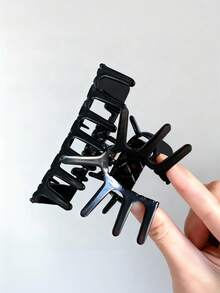 1pc New Style High-End Soft Silicone Hair Claw Flexible Hairpin Hair Accessory Elegant Hair Clip Without Damaging Hair Elegant Claw Clips Fashion Hair Clutch - Multicolor - View 3