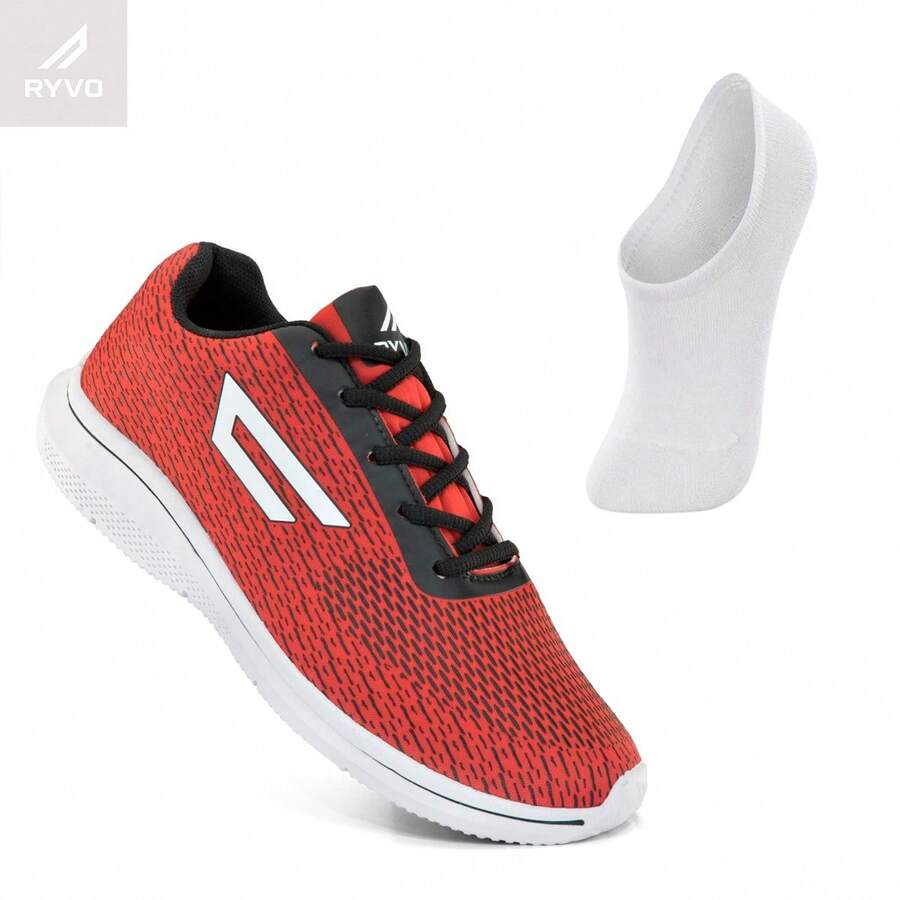 SPORTS TENNIS KIT + 100% COTTON SOCKS! GYM, WALKING, EVERYDAY, GREAT QUALITY! IMMEDIATE SHIPPING - Tất đỏ - Xem 1