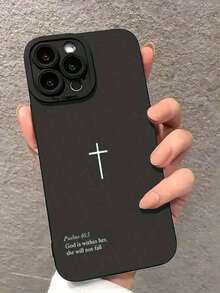 Psalm 46:5 Cross Christian Stylish Phone Case, Compatible With IPhone & GalaxyFOR-YOUR-BELOVED-PHONE Christmas Gifts Christmas Gifts - 1pc - 查看 4