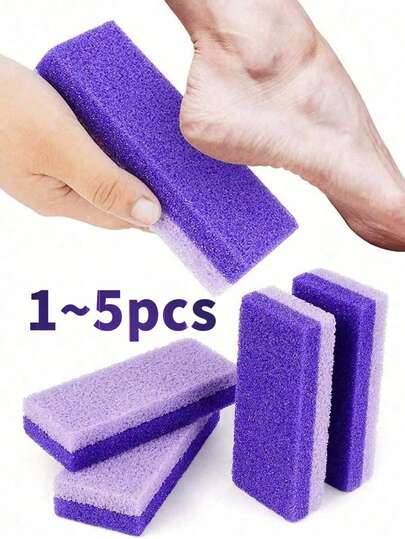 1~5pcs Foot Pumice Stone Exfoliating File, Dead Skin Remover, Foot Care Pedicure Tools, Salon Foot Scrub Pad, Rubbing Board, Pedicure Exfoliating Tool For Men And Women,Double-Sided Foot File,Volcanic Lava To Remove Dead Skin, Foot Scrub, Callus Remover For Hand And Body, Used For Household Personal Cleaning And Care Tools