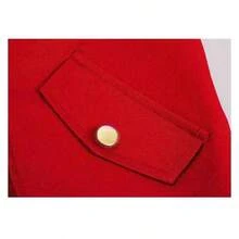 Men's Medieval Vintage Red Tailcoat, Renaissance Cosplay Tuxedo Men, Costumes Men Party & Masquerade Ball Gala,Father-Son Matching Outfits, Available In Teen Sizes,Tuxedo Men,Please Check Size Chart Before Purchasing. - 紅色 - 查看 4