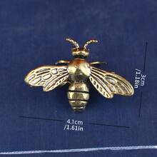 1pc Brass Dragonfly Desktop Ornament, Miniature Metal Craft Gift Birthday Gifts Graduation - Multicolor - View 15