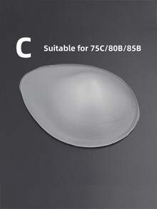 WANTES 1 Piece Medical-Grade Silicone Teardrop Breast Forms, Dripping-Shape Chest Prosthesis For Cosplay/Mastectomy Recovery, Durable Concave-Base Breast Forms - Clear - View 12