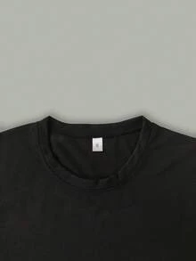 And Perseus-Shirt, Shirt, Women's Empowerment Shirt, Printed-Shirt, Casual Round Neck Short Sleeve Design, Fashionable And Versatile, Spring Summer Autumn Women's Wear - Black - View 3