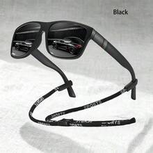 Unisex Retro Eyeglass Chain Design - Luxury Designer Style, Vintage Striped Square/Rectangle Frame With Shiny Material, Soft Summer Tones, Elegant Aesthetics, Suitable For Beach, Driving, Fishing And Outdoor Leisure - GL-f364-3 - View 12