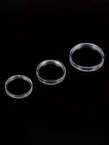 1-50件套硬币收藏盒套装 - 透明硬币胶囊、圆形塑料硬币盒、硬币收藏收纳盒 - 彩色 - 查看 8