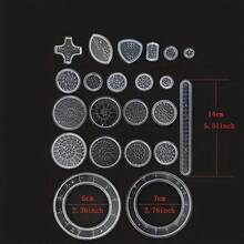 22-Piece Set, Multi-Function Ruler, Transparent Magic Template, Create Stunning Spiral Patterns, Draw Any Design You Desire, Multi-Function Geometric Drawing Ruler, Magical Drawing Kit, Ideal For Painting And Art Projects - Transparent - View 4