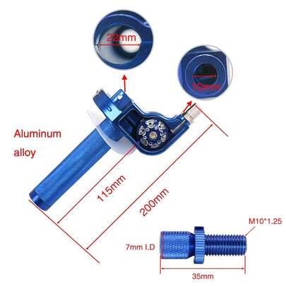 Grips 7/8" Handle Throttle Hand Grip 50-250CC ATV Quad Pit Dirt Bike Motors