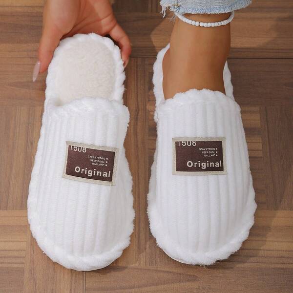 Damen Winter Neue Lässig Thermische Hausschuhe, vielseitige Hausschuhe zum Reinschlüpfen