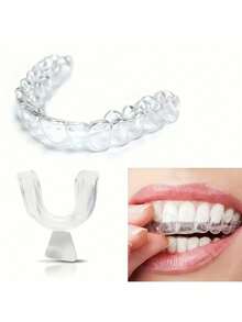 1 Set(One Piece Of U-Shaped Storage Box+One Piece Protective Transparent EVA Mouthguard )For Dentures And Retainers, A Soaking Container For Braces With A Cup For Cleaning. Christmas Gifts, Thanksgiving Gifts, New Year Gifts,Y2k.Breathable Design, Protective Box, Suitable For Boxing, Kickboxing, Taekwondo, Rugby, Basketball, Mixed Martial Arts Training And Competition - Multicolor - View 4