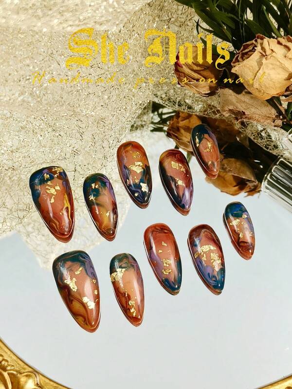 Cute Baroque Nail Art Look With Wedding Nails 10pcs Medium Long Almond Shape Silver Nails, Pink Nails, White Nails, Lace Nails, French Gothic Style, Bow Decoration, Lace Printing, 3D Bow, Hand Drawn Silver Butterfly And Water Ripple Handmade Arylic Press On Nails For For Matching Wedding Dresses Wear With Free Gel Sticker Nail File.