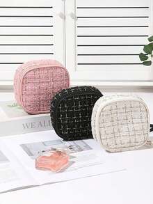 1pc Sanitary Pad Storage Bag, Travel Makeup Bag, Cosmetic Organizer Bag, Home Sanitary Pad Storage Bag, Back To School Student Sanitary Pad Storage Box, Large Capacity Student Sanitary Pad Storage Bag, Mini Sanitary Pad Storage Bag, Sanitary Pad Storage Box Organizer, Women's Menstrual Products, Sanitary Pad Storage Bag, Portable Sanitary Pad And Cosmetic Red Packet, School Supplies, Student Supplies, Office Supplies, Home Goods, Travel Supplies, Travel Camping Outdoor Hiking Menstrual Products - Multicolor - View 6