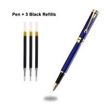 高端行政蓝色圆珠笔/重金属圆珠笔/高级蓝/黑色墨水 - 书写流畅/商务人士及公司礼品/营造极致办公氛围及男士礼品/畅销日记本及签名笔 - 藍色 - 查看 12