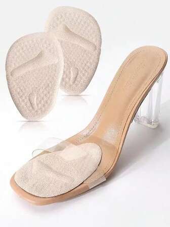 1 Pair Women's Metatarsal Pads, Heel Cushions, Foot Sole Shock Absorbing Pads, Comfortable & Universal Size For Women's Shoes