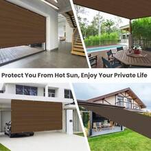 [Anti-Ultraviolet Sunshade Net, High-Strength And Durable]Made Of High-Density Polyethylene, It Is Durable. It Blocks 90% Of Sunlight While Maintaining Breathability. The Plastic-Reinforced Corners And Copper Buckles Enhance Stability. Suitable For Terraces, Gardens And Outdoor Activities. Simply Hang It Up To Enjoy The Coolness. Various Sizes Are Available To Meet Your Needs. - Rust Brown - View 8