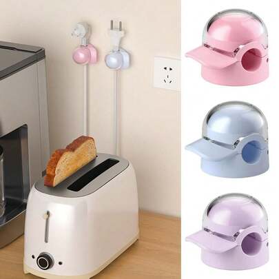 3Pcs Desktop Cable Clips Cable Organizer Smooth Adjustable Wire Holder Data Cable Buckle Acrylic Universal Winder Under Desk Management Wire Keeper Cable
