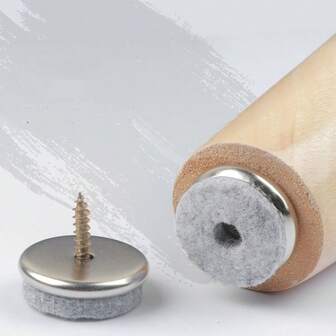 20 peças de pregos antiderrapantes para pés de móveis, mesas e cadeiras. Fecho de feltro com parafusos. Protetor de piso de madeira. Ferragens para móveis.