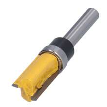 4 Piezas 1/4 Pulgadas Vástago Trim Bisagra Router Bit Round Silver Bisagra Mortising Flush Trim Template Router Bit Yellow Flush Trims Tenon Cutter Herramienta de Corte de Fresado, Corte De Madera, Herramientas De Carpintería, para carpintería - Amarillo - Ver 9