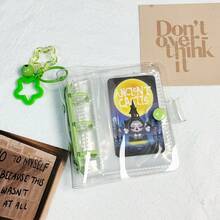 1pc A8 Single-Layer 10-Card Capacity 3-Inch Photo Card Holder Loose-Leaf Album, PVC Idol Photo Storage Album, Stargazing Photo Card Album, Student Stationery Photo Album, Minimalist Style DIY Photo Album Card Collection Flip Book