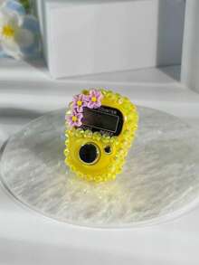 عداد أصابع مرصع بالألماس متعدد الألوان على شكل زهرة صغيرة، عداد إلكتروني محمول بزر يدوي، عداد بطاقة مصغر مناسب لعد التسبيح والرياضة وهدايا المناسبات - متعدد الألوان - مشاهدة 18