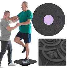 Tabla de equilibrio multifuncional para yoga y fitness, almohadilla de equilibrio casual para pilates, accesorio de fitness para yoga/pilates, excelente regalo de Navidad, para entrenamiento de equilibrio de yoga, entrenamiento de núcleo en casa - Multicolor - Ver 2