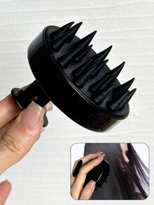 Spazzola per il lavaggio dei capelli in silicone, spazzola per massaggiare il cuoio capelluto per la pulizia e il relax
