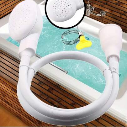 1PC Portable Sink Faucet Showerhead Attachment For Hair Washing, Pet Cat And Dog Bathing, Durable And Versatile Faucet Nozzle, Easy To Install And Operate, For Both Home And Outdoor Use  Duchas Para El Baño Shower Head Shower