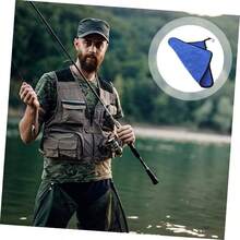 2piezas Toalla para Pesca Antideslizante De Doble Toalla De Pesca Transpirable y Ligera para De De Limpiar - azul + 31 x 28,5 x 0,2 cm - Ver 6