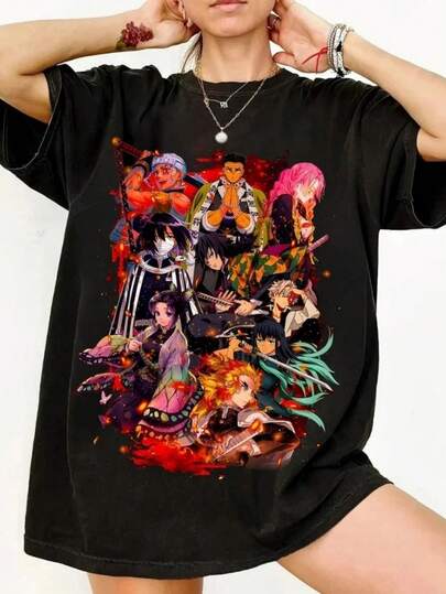 Demon S-Slayer Shirt  Demon S-Slayer Hashira TShirt Anime Shirt Manga Graphic Shirt