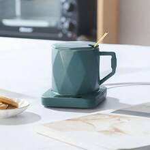 Riscaldatore per bollitore da tè alimentato tramite USB - Realizzato in materiale ABS, Pad elettrico per riscaldare bevande a 45°C - Mantiene il caffè caldo per tutto l'inverno - Perfetto per uso domestico e in ufficio - Idea regalo ideale per Natale, Ringraziamento, San Valentino, Festa del Papà e Festa della Mamma - Supporta solo la funzione di mantenimento del calore, non la funzione di riscaldamento.